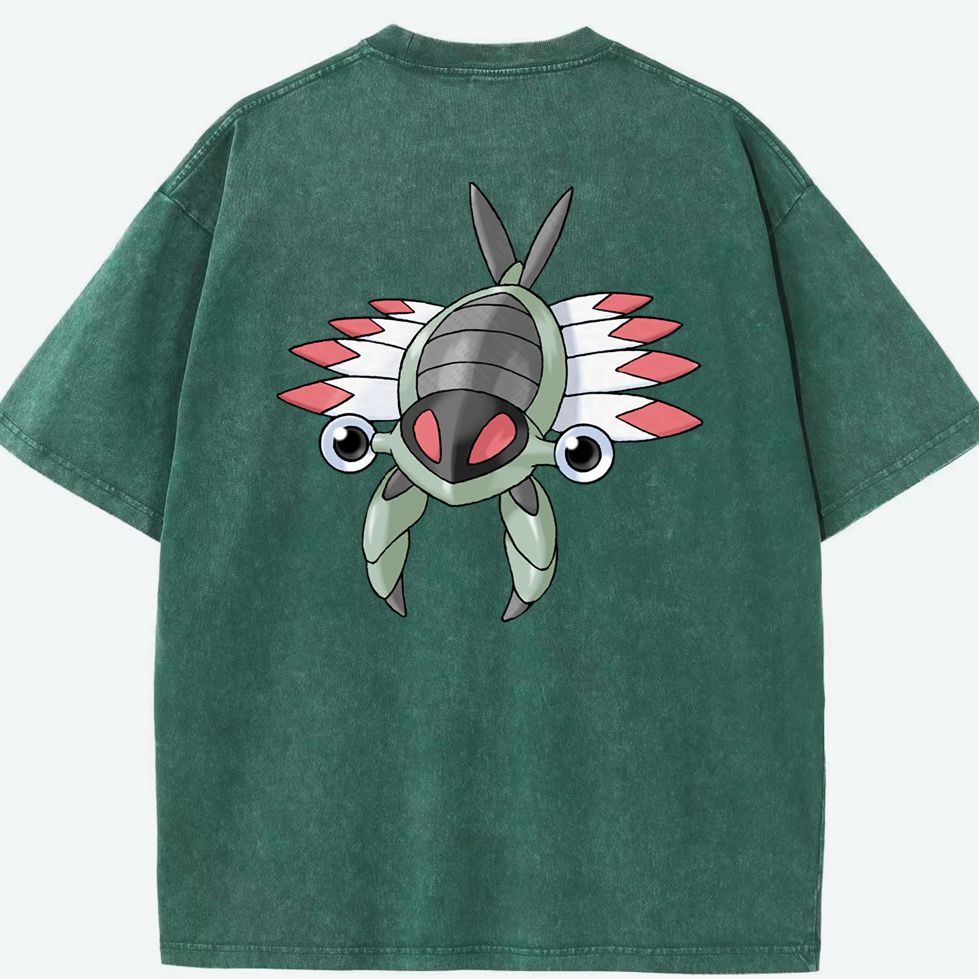 （画像用） ポケットモンスター Pokémon 綿100% ヴィンテージ風 半袖Tシャツ（背面プリント）